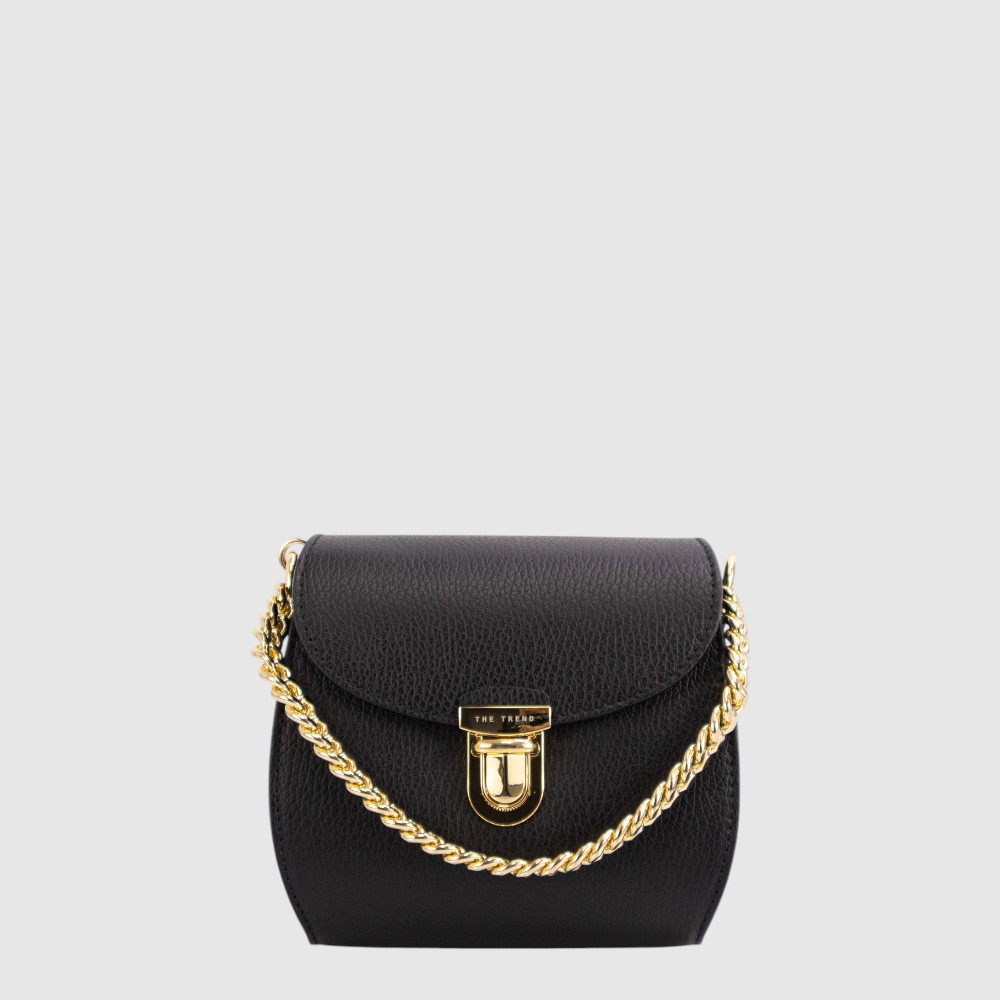 [130928080] BEGONIA SAC A MAIN CUIR THE TR (NOIR)